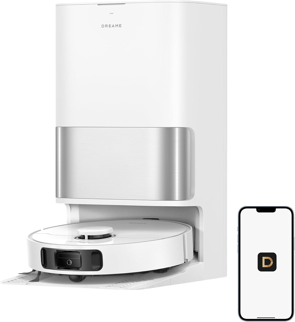 Aspirateur et laveur robot DREAME D30 Ultra, aspiration hautes performancese de 25 000 Pa, station de base tout-en-un doté de vidage automatique après 100 jours, technologie MopExtend pour le nettoyage des bords, détection intelligente des…