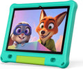 Tablette tactile PRITOM Android 15, toute nouvelle tablette 10 pouces pour enfants, contrôle parental, 64 Go + 1 To extensible, WiFi 6, éducative, jeux, logiciels pour enfants préinstallés, avec étui EVA (vert)