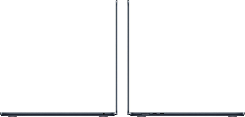 MacBook Air 2023 d'Apple avec puce Apple M2, processeur 8 cœurs et processeur graphique 10 cœurs (15 pouces, 8 Go de RAM, 256 Go de stockage SSD) (clavier QWERTY anglais) Minuit (reconditionné)