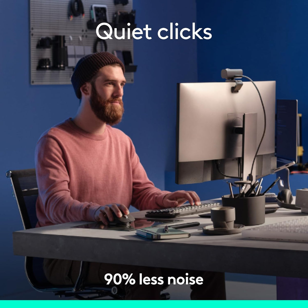 Souris à connectivité sans fil Logitech MX Master 3S Bluetooth Edition, sans récepteur USB - Défilement ultra-réactif, ergonomique, 8 000 DPI, suivi sur verre, clics silencieux, compatible doté de Apple Mac, PC Windows, Linux et Chrome - Graphite