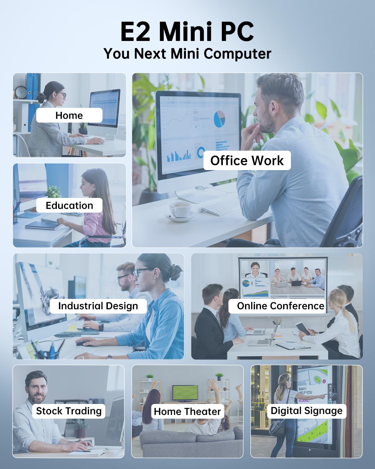 Mini PC KAMRUI GK3Plus, 16 Go de RAM, SSD M.2 de 512 Go – Modèle pratique