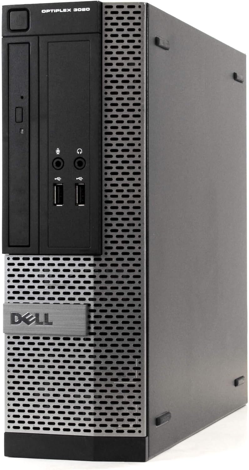 Ordinateur de bureau DELL Optiplex 3020 SFF Slim, Intel Core i3 4130 3,40 GHz, 4 Go de RAM, disque dur de 500 Go, graveur DVD, USB 3.0, Windows 11 Pro (reconditionné) – Modèle pratique