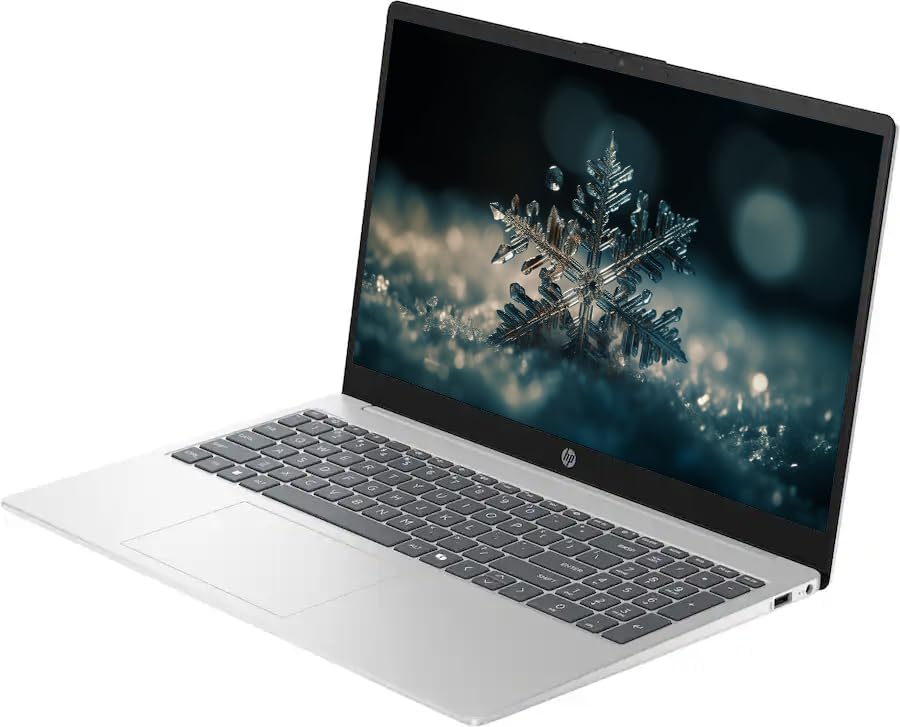 Ordinateur compact portable HP 15,6 pouces pour professionnels et étudiants avec Microsoft Office 365, processeur Intel quadricœur, Windows 11, 32 Go de RAM, 640 Go de stockage (128 Go UFS + station d'accueil de 512 Go), pavé numérique, argent