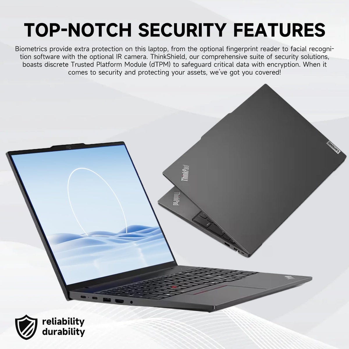 Ordinateur compact portable professionnel Lenovo ThinkPad E16 : écran tactile antireflet FHD+ 16 pouces, processeur AMD Ryzen 5 7535U, 32 Go de RAM DDR5, SSD de 1 To, Wi-Fi 6E, lecteur d’empreintes digitales, webcam rétroéclairée, Windows 11 Pro et
