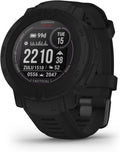 Montre Garmin Instinct 2 Solar Tactical-Edition robuste pour activités outdoor, doté de GPS, recharge solaire, conçue pour résister à tous les éléments, compatibilité multi-GNSS, fonction de retour en arrière et bien plus encore (noire).