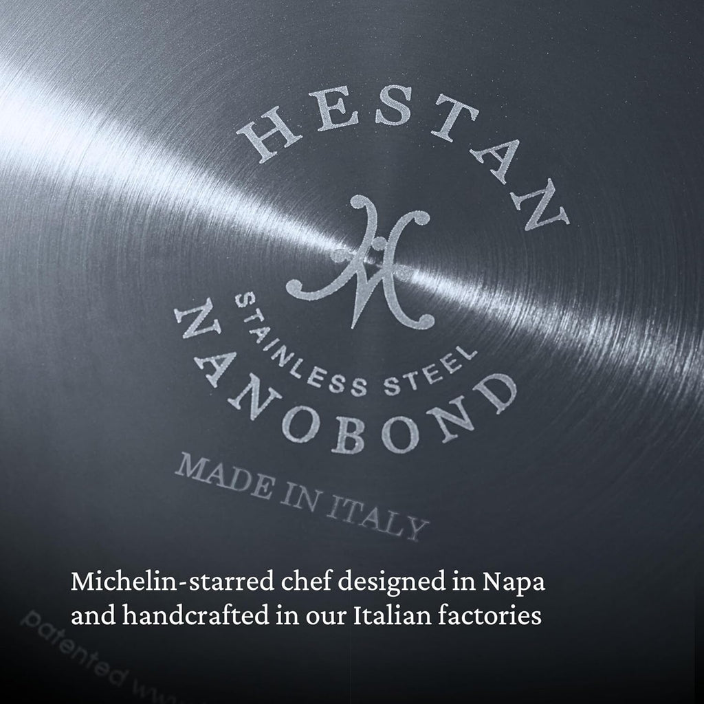 Hestan - Collection NanoBond - Poêle tout-en-un en titane, compatible doté de les plaques à induction, 3,5 litres