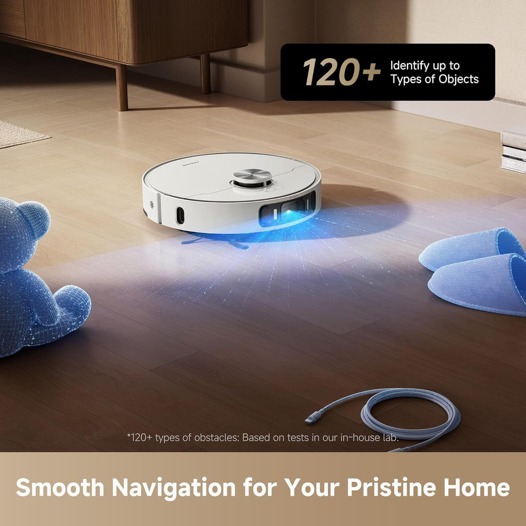 Aspirateur robot laveur DREAME L40s Ultra AE, aspiration de 19 000 Pa, bac à poussière à vidage automatique, serpillère flexible et table de lavage autonettoyante à 75 °C, large choix de brosses, station tout-en-un, remplissage automatique