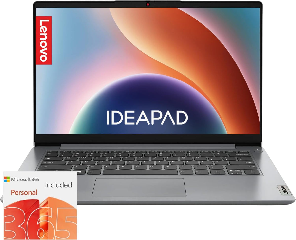 Ordinateur compact portable Lenovo IdeaPad - 8 Go de RAM - 256 Go de stockage SSD - Intel Core - Microsoft Office pour le Web | Charge rapide | Webcam | Windows 11 (sans souris) | Ordinateur compact portable fin et léger