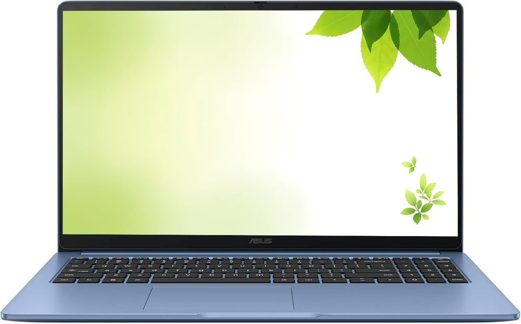 Chromebook ASUS 2026 15" FHD IPS, processeur Intel jusqu'à 2,80 GHz, 4 Go de mémoire DDR4, 128 Go de stockage, HDMI, Wi-Fi ultra-rapide, Chrome OS, bleu pastel, reconditionné