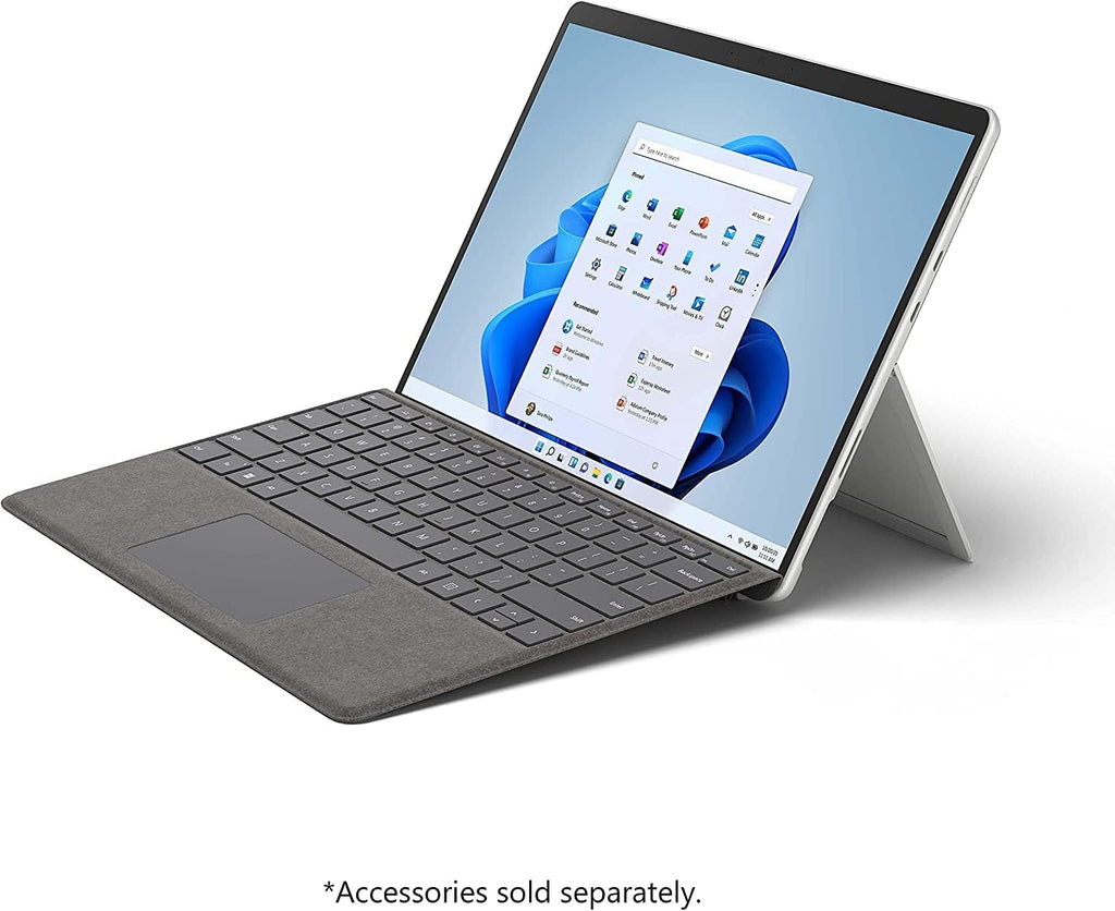 Tablette Microsoft Surface Pro 8, écran tactile 13 pouces, processeur Intel i5 Evo, 8 Go de RAM, SSD 128 Go, Windows 11, Surface Laptop - Appareil seul - Platine (Dernier modèle) (Reconditionné)