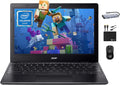 Ordinateur compact portable Chromebook Acer 311 pour étudiants et professionnels (promotion 2025) : processeur Intel N4500 double cœur, écran HD 11,6 pouces, 4 Go de RAM, 192 Go de stockage (64 Go eMMC + carte microSD 128 Go), webcam, Wi-Fi