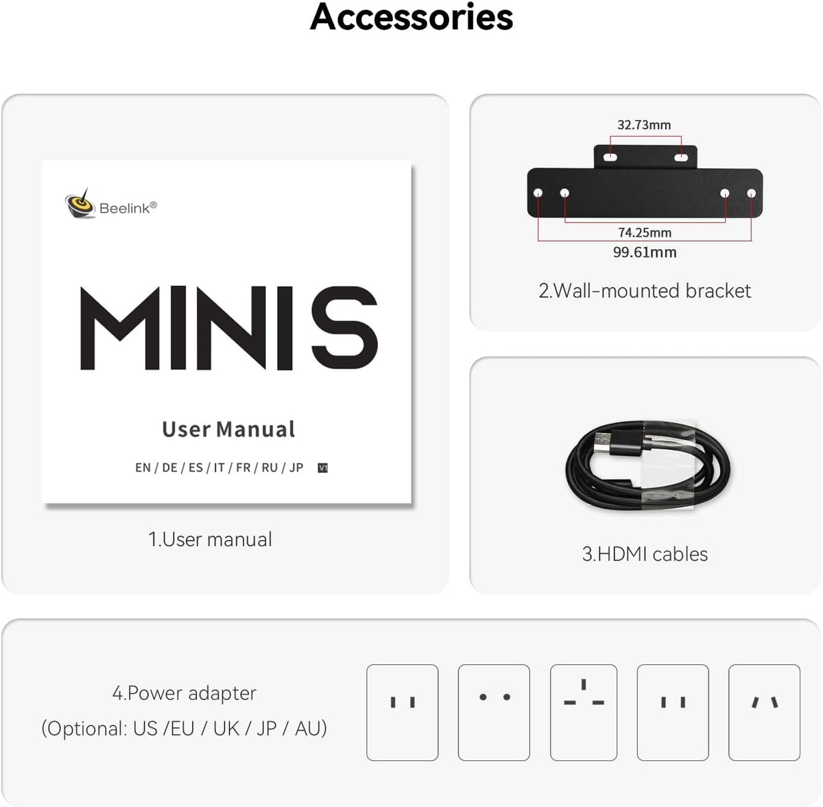 Mini PC Beelink Mini S12, processeur Intel N95 quadricœur de 12e génération (allant jusqu'à 3,4 GHz), 16 Go de RAM DDR4, SSD de 500 Go, double sortie HDMI, 4K UHD, Wi-Fi 5 double bande, Bluetooth 4.2, compatible HTPC et Windows 11 Home.