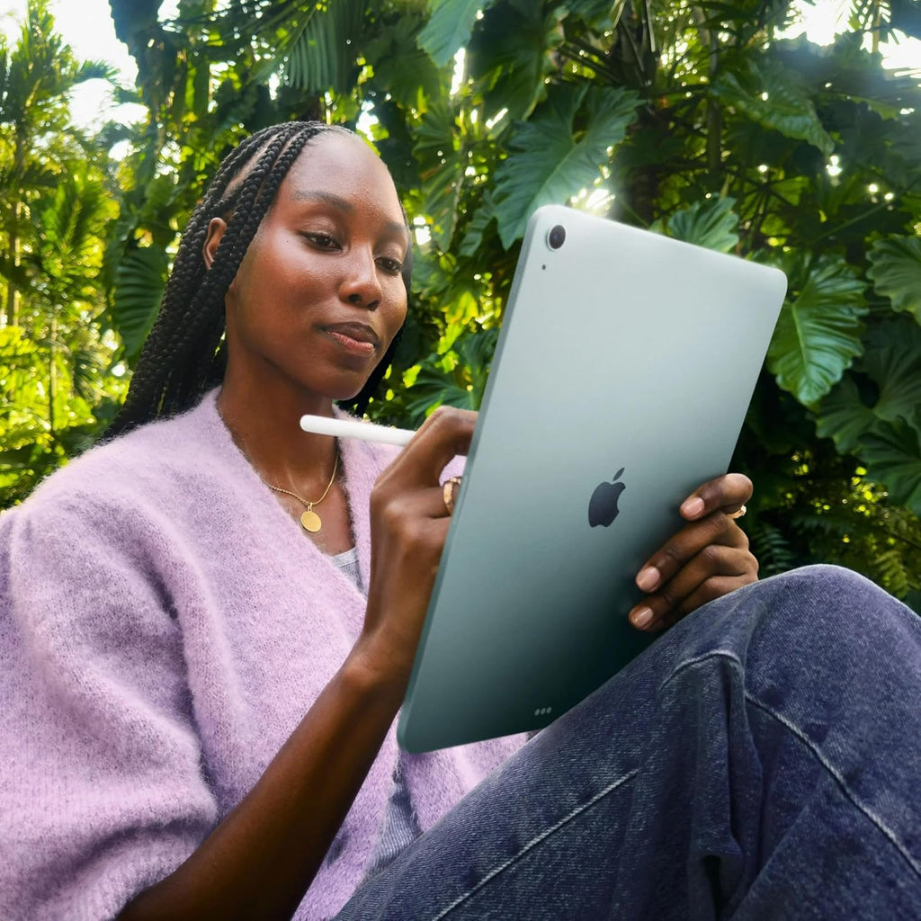 iPad Air 7 Apple 2025, écran 13 pouces, 128 Go de stockage, Wi-Fi + Cellular - Gris sidéral (Reconditionné Premium) pratique