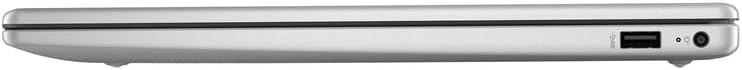 Ordinateur compact portable HP 15,6" FHD pour professionnels et étudiants, 16 Go de RAM, SSD de 512 Go, processeur Intel Core i3 à 8 cœurs, Windows 11, lecteur d'empreintes digitales, écouteurs PLUSERA et hub 8-en-1 inclus, couleur argent naturel.