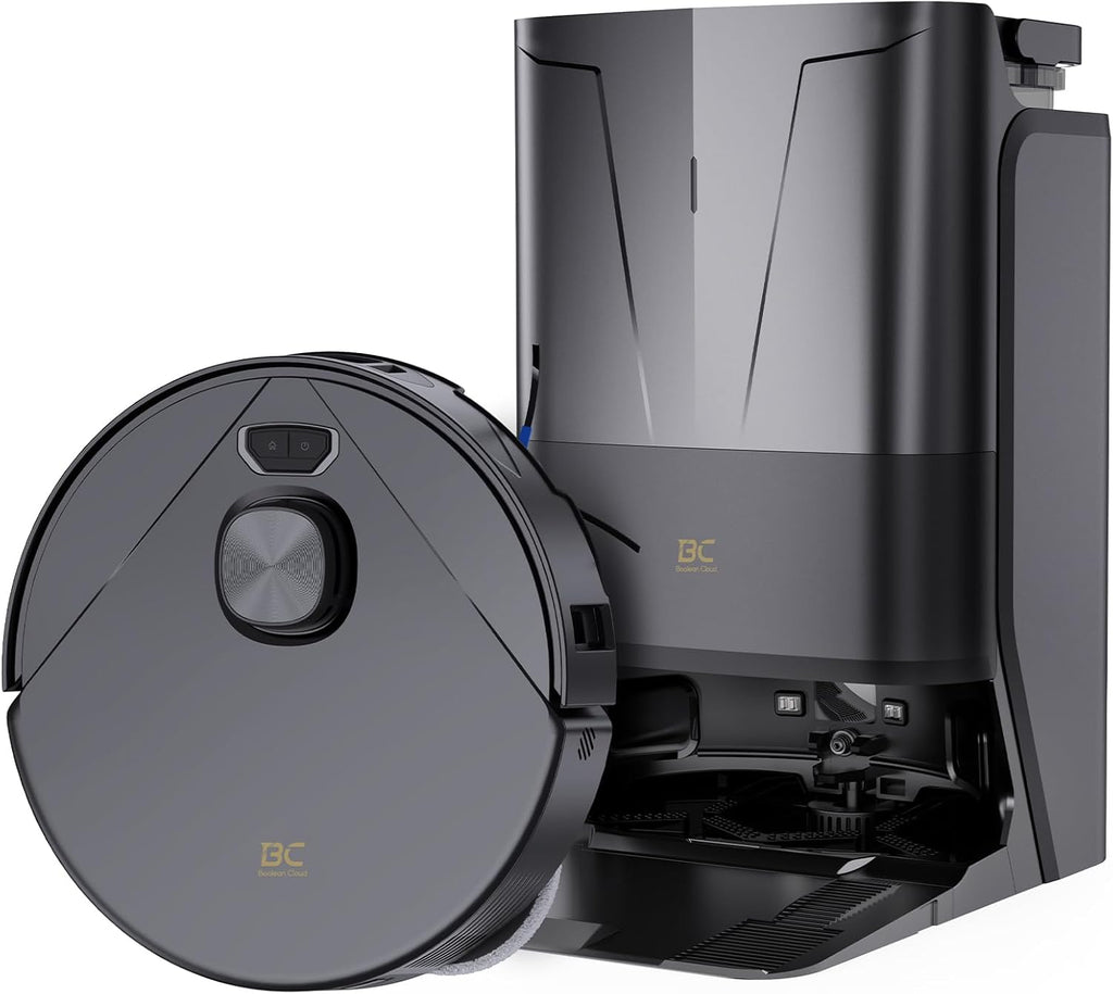 Aspirateur et laveur robot Bcdroid A10 Ultra, aspiration de 25 000 Pa, système de triple levage, vidage et remplissage automatiques, station de nettoyage tout-en-un, évitement des obstacles par IA – Modèle pratique