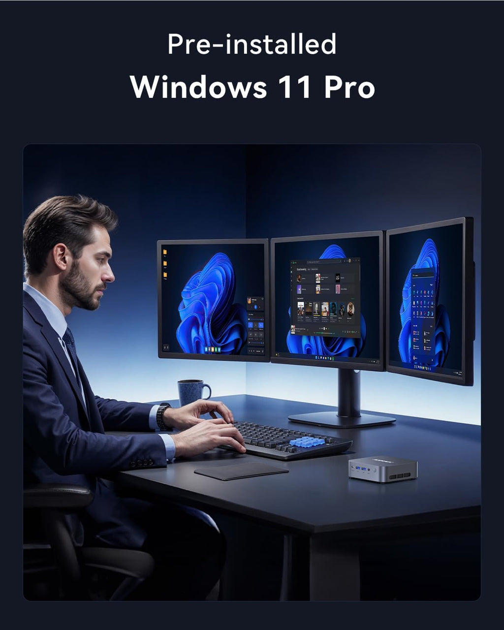 ACEMAGIC M1 Mini PC Windows 11 Pro Intel Core i9 13900HK 32 Go de RAM 1 To SSD (14 cœurs/20 threads allant jusqu'à 5,4 GHz) Petit ordinateur de bureau pour un usage professionnel, la maison et une utilisation quotidienne. Surpasse les processeurs…