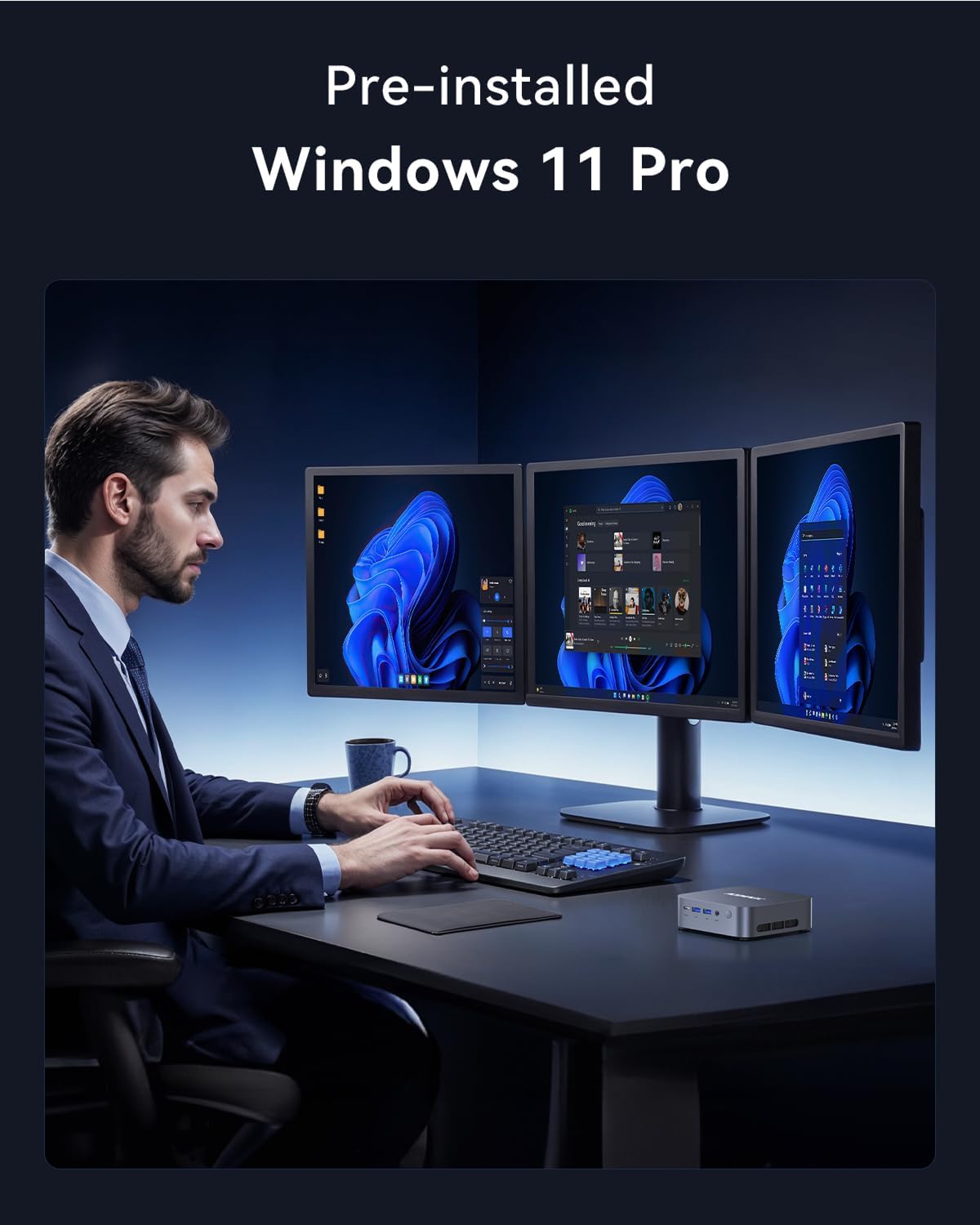 ACEMAGIC M1 Mini PC Windows 11 Pro Intel Core i9 13900HK 32 Go de RAM 1 To SSD (14 cœurs/20 threads allant jusqu'à 5,4 GHz) Petit ordinateur de bureau pour un usage professionnel, la maison et une utilisation quotidienne. Surpasse les processeurs…