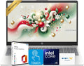 Ordinateur compact portable professionnel HP Ultrabook 15,6" FHD tactile avec Microsoft Office • Édition 2026 • Processeur Intel Core i5-1334U à 10 cœurs • 12 Go de RAM DDR4 • SSD de 256 Go • Windows 11 • Sans souris