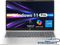 Ordinateur compact portable HP 15,6" FHD tactile, processeur Intel i5, 16 Go de RAM, SSD de 512 Go, Windows 11 Pro, Wi-Fi 6, pack professionnel haut de gamme avec station d'accueil – Argent naturel
