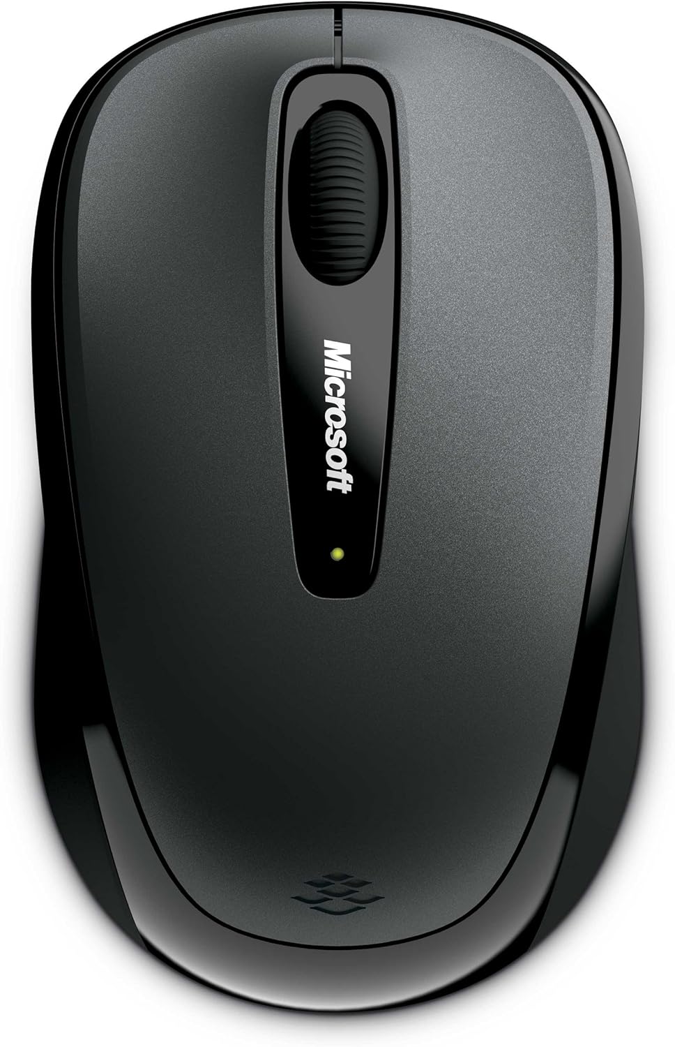 Souris sans fil Microsoft Mobile Mouse 3500 - Gris Loch Ness. Design ergonomique, utilisable par les droitiers et les gauchers, sans fil, USB 2.0 avec nano-émetteur-récepteur pour PC/ordinateur compact portable/de bureau, compatible avec Mac et