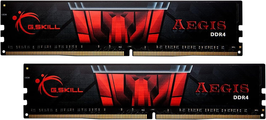 Mémoire RAM DDR4 G.SKILL AEGIS Series (XMP) 16 Go (2 x 8 Go) 3000 MT/s CL16-18-18-38 1,35 V Intel AMD pour ordinateur de bureau U-DIMM (F4-3000C16D-16GISB) – Modèle pratique