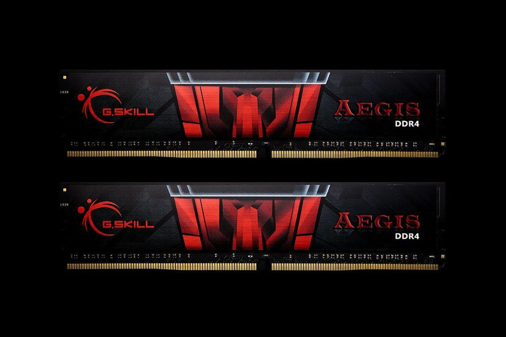 Mémoire RAM DDR4 G.SKILL AEGIS Series (XMP) 16 Go (2 x 8 Go) 3000 MT/s CL16-18-18-38 1,35 V Intel AMD pour ordinateur de bureau U-DIMM (F4-3000C16D-16GISB) – Modèle pratique