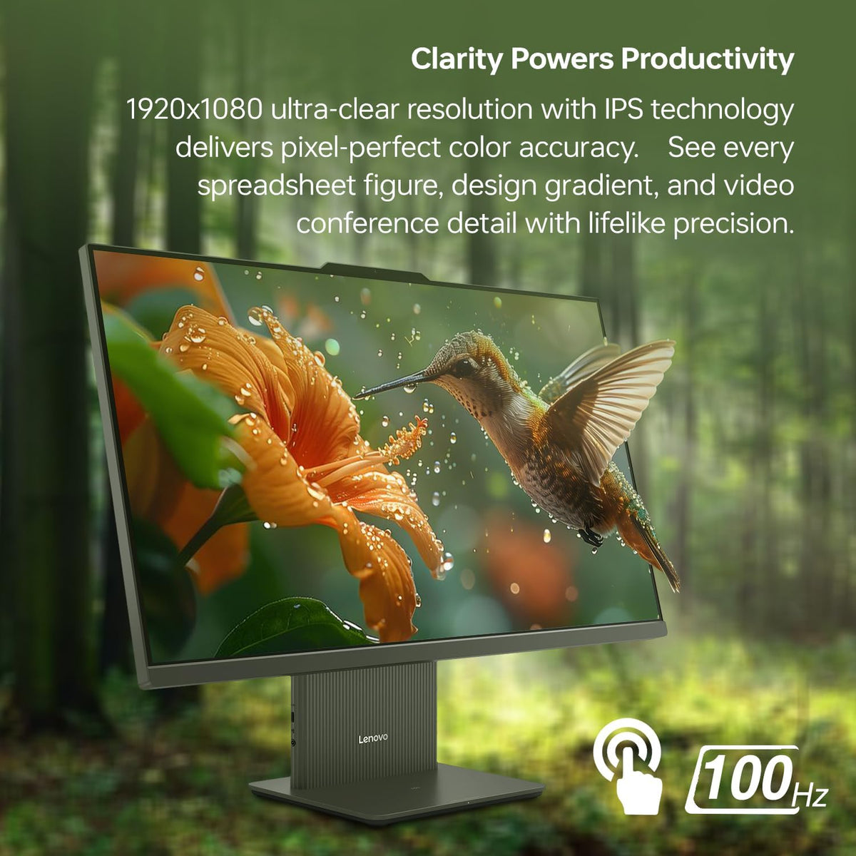 Ordinateur tout-en-un Lenovo IdeaCentre I Pro Business nouvelle génération doté de IA, écran tactile intuitif FHD 27 pouces 100 Hz, processeur Intel Core i5-13420H, 16 Go de RAM DDR5, SSD de 1 To, Wi-Fi 6, webcam, clavier et souris à connectivité…