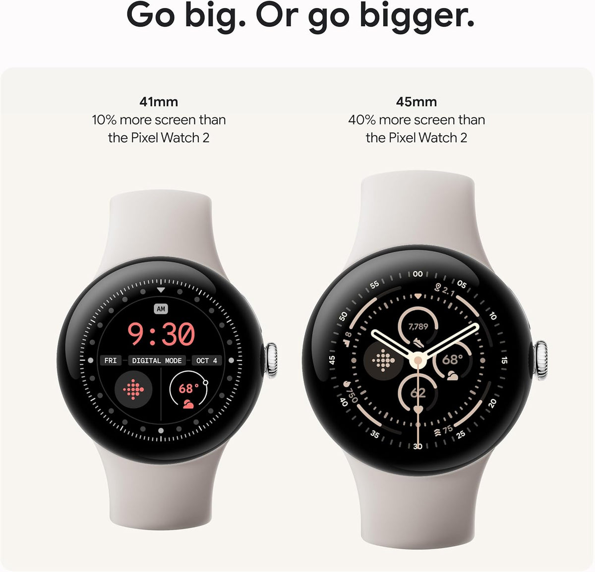 Présentation : Google Pixel Watch 3 (45 mm) Modèle 2024 - Montre connectée Android avec suivi de la fréquence cardiaque, fonctionnalités avancées de course à pied Fitbit, autonomie de 24 heures, boîtier en aluminium noir mat, bracelet en obsidienne,