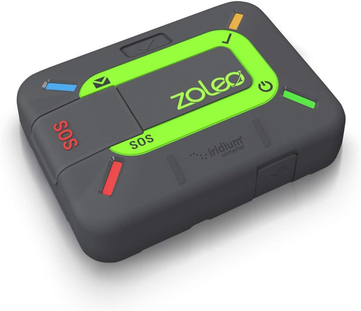 Communicateur satellite ZOLEO – Messagerie SMS et e-mail bidirectionnelle mondiale, alertes SOS d'urgence, enregistrement et géolocalisation GPS – Accessoire pour smartphones Android et iOS – Modèle pratique
