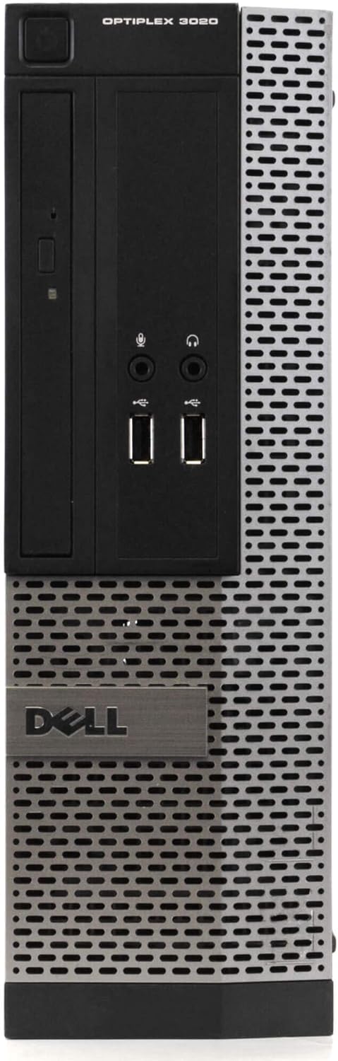 Ordinateur de bureau DELL Optiplex 3020 SFF Slim, Intel Core i3 4130 3,40 GHz, 4 Go de RAM, disque dur de 500 Go, graveur DVD, USB 3.0, Windows 11 Pro (reconditionné) – Modèle pratique