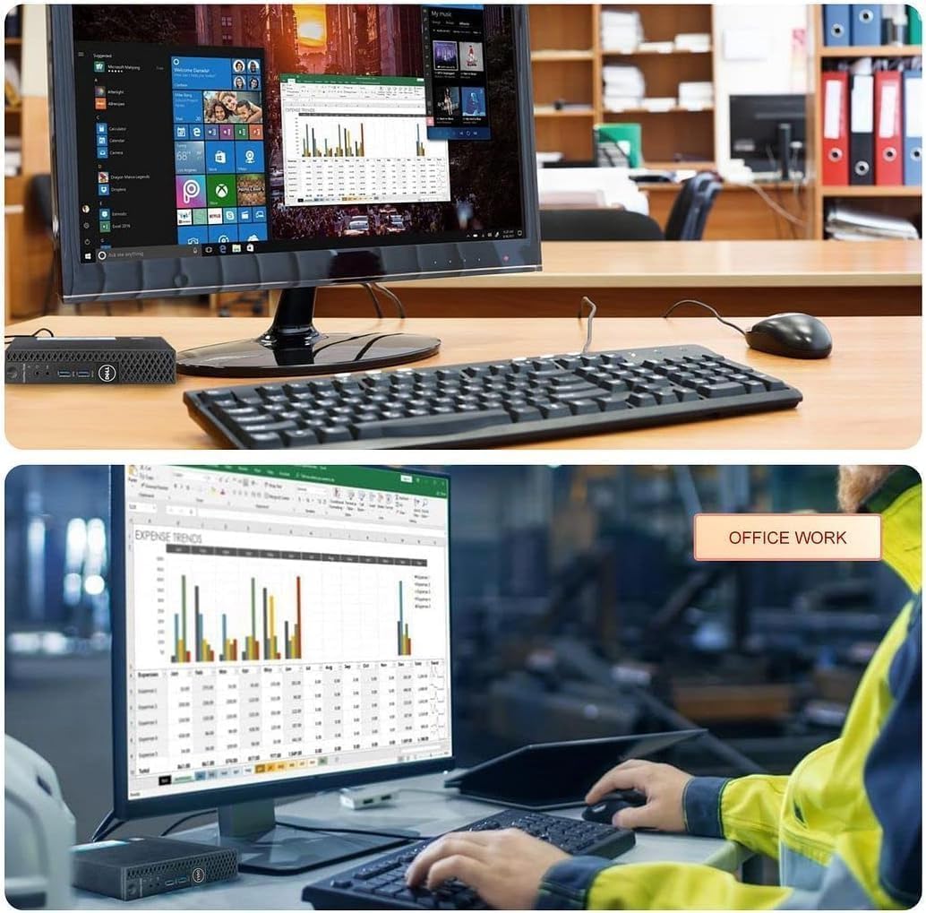 Ordinateur de bureau Dell Optiplex 3040 Micro Mini, processeur Intel Core de 6e génération à 3,20 GHz, 8 Go de RAM, SSD de 256 Go, Wi-Fi, Bluetooth, clavier et souris, Windows 11 Pro (reconditionné) – Modèle pratique