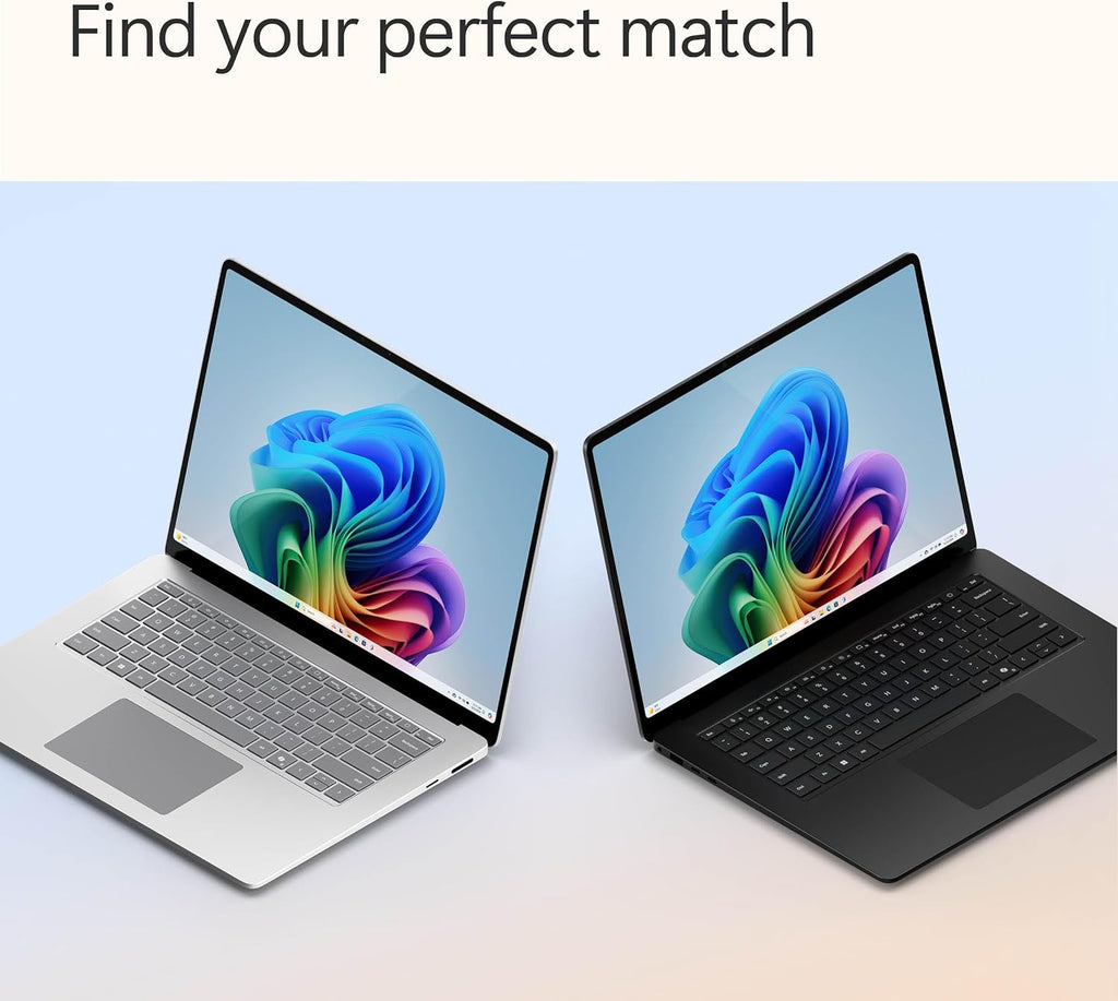 Microsoft Surface Laptop (2024) Windows 11 Copilot+ PC Écran tactile 15 pouces Snapdragon X Elite (12 cœurs) 16 Go de RAM 256 Go de stockage SSD Platine