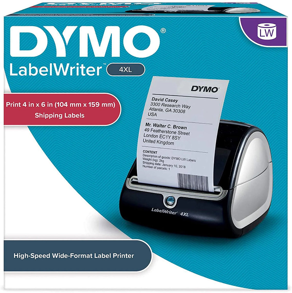 Imprimante d'étiquettes thermique LabelWriter 4XL (1755120) – Modèle pratique