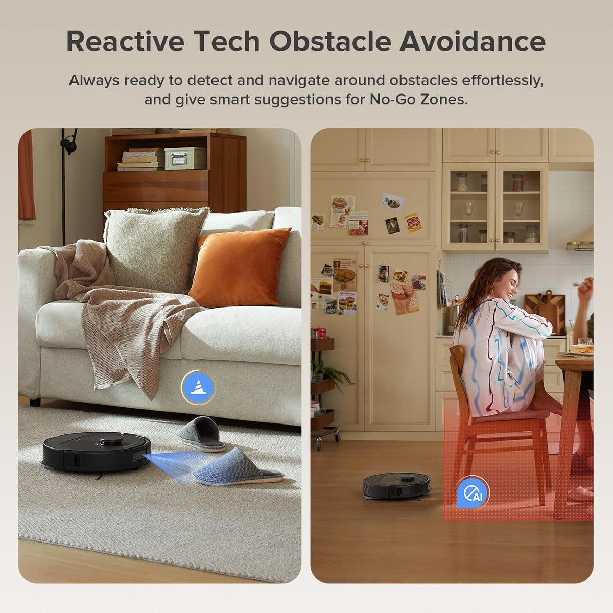 Robot aspirateur et laveur de sols Roborock série Qrevo, aspiration de 8000 Pa, version améliorée du Qrevo S, brosses anti-emmêlement, évitement intelligent des obstacles, lavage automatique des sols, station d'accueil tout-en-un, serpillères…