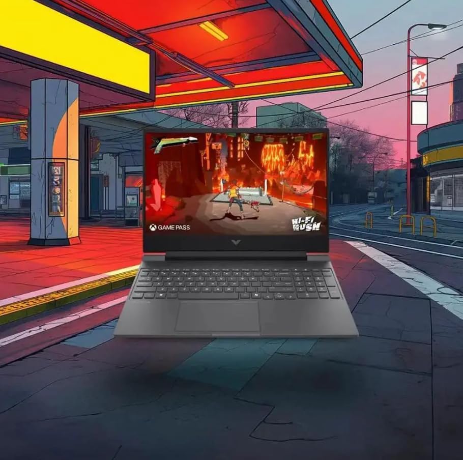 Ordinateur compact portable de jeu HP Victus 15,6" 144 Hz Full HD | AMD Ryzen 7 7445HS | NVIDIA GeForce RTX 4050 | Copilot | Rétroéclairage | 16 Go de RAM DDR5 | SSD 512 Go | Argent mica | Windows 11 Famille | Tapis de souris inclus