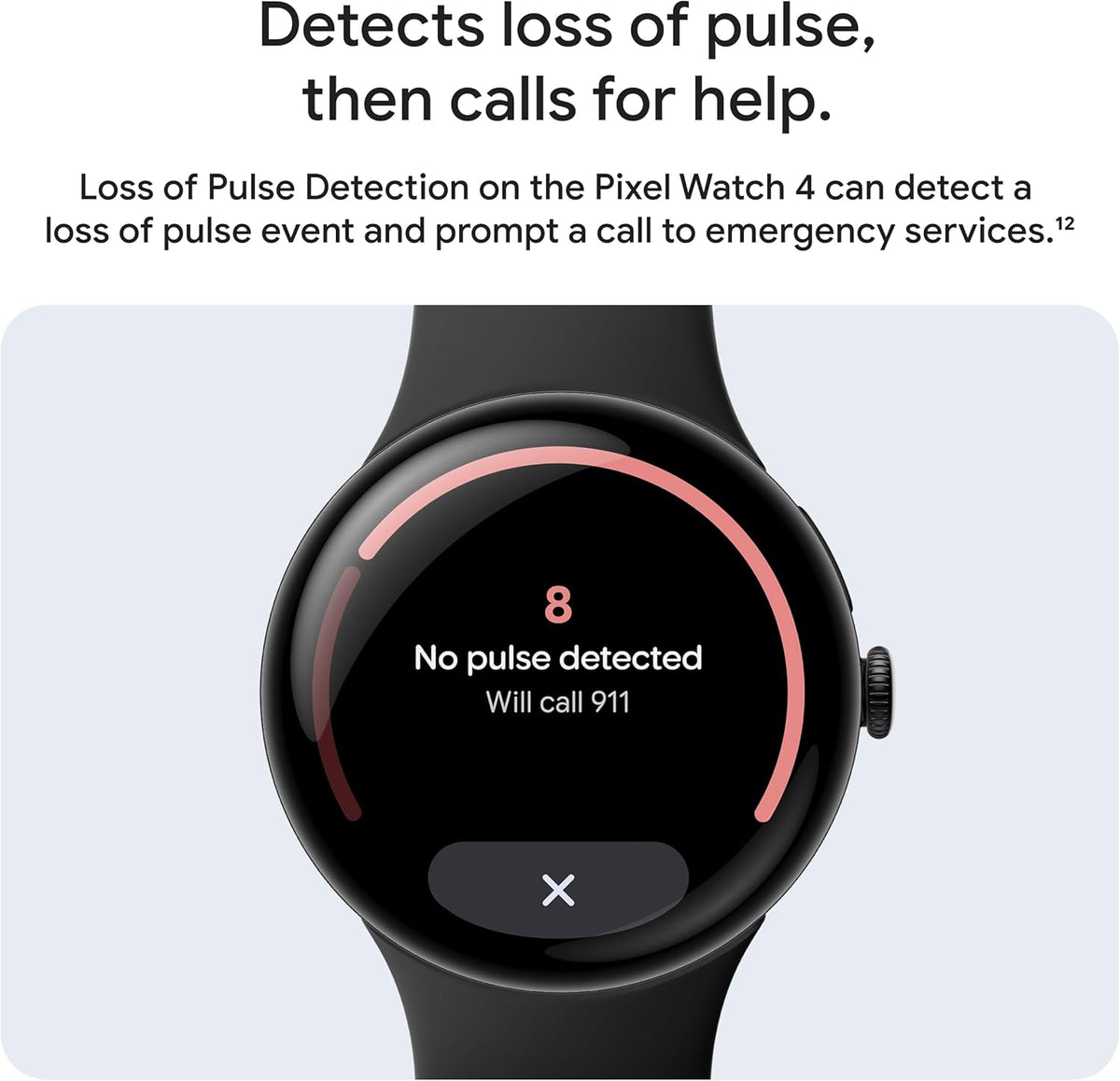 Google Pixel Watch 4 (45 mm) - Montre connectée Android avec suivi de la fréquence cardiaque et du sommeil - Autonomie de 40 heures - Suivi d'activité - Intelligence artificielle Google - Boîtier en aluminium noir mat - Bracelet actif Obsidian -
