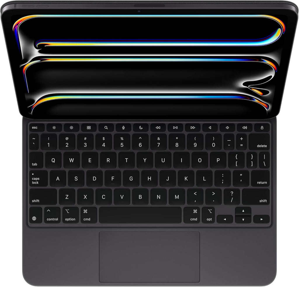 Étui-clavier Magic Keyboard pour iPad Pro 11 pouces (M4) d'Apple, en anglais américain, noir (reconditionné) pratique