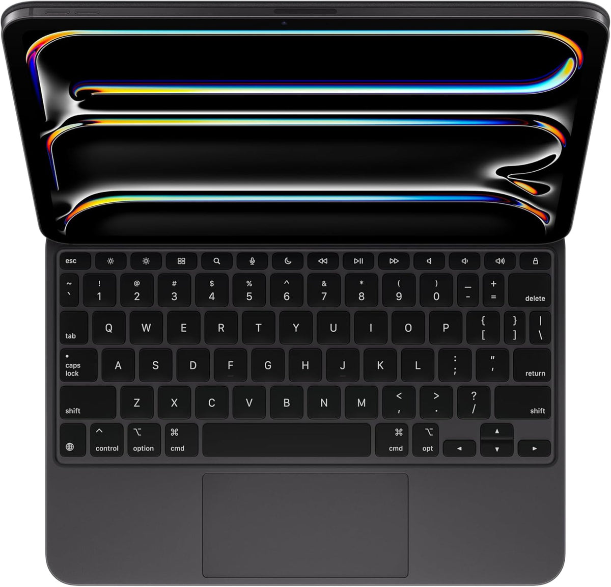 Étui-clavier Magic Keyboard pour iPad Pro 11 pouces (M4) d'Apple, en anglais américain, noir (reconditionné) pratique