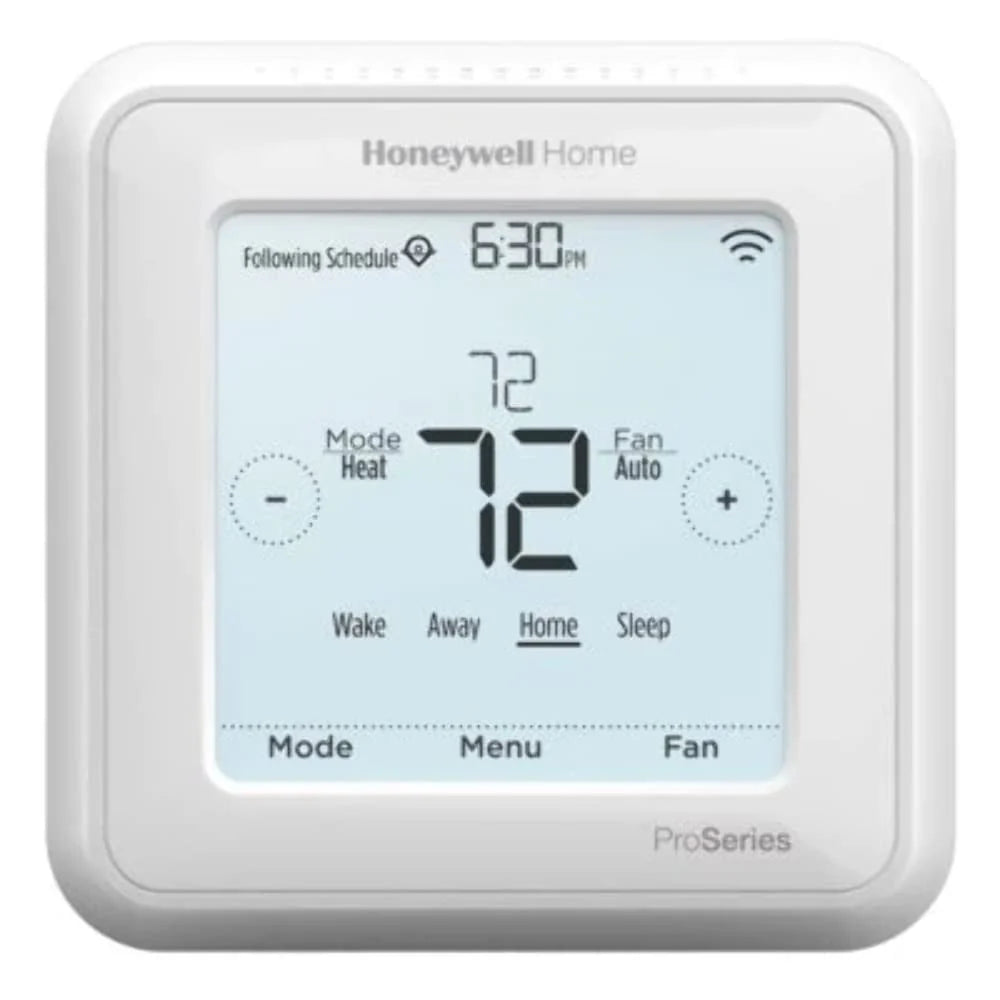 Thermostat programmable WiFi T6 Pro, compatible doté de les pompes à chaleur 2H/1C et les systèmes conventionnels 2H/2C, blanc