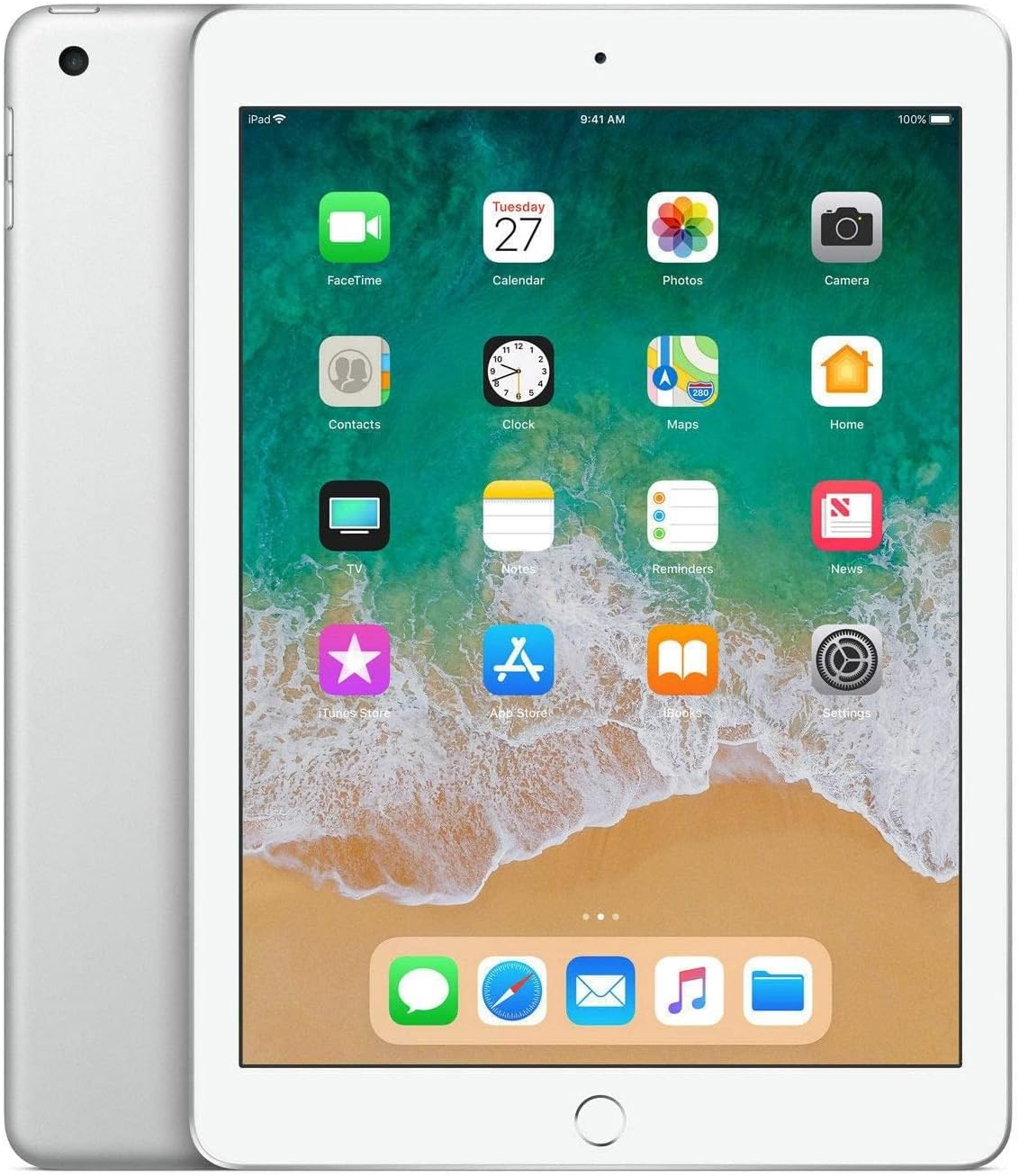 iPad Apple 9,7 pouces (début 2018, 32 Go, Wi-Fi uniquement, argent) MR7G2LL/A (reconditionné) pratique
