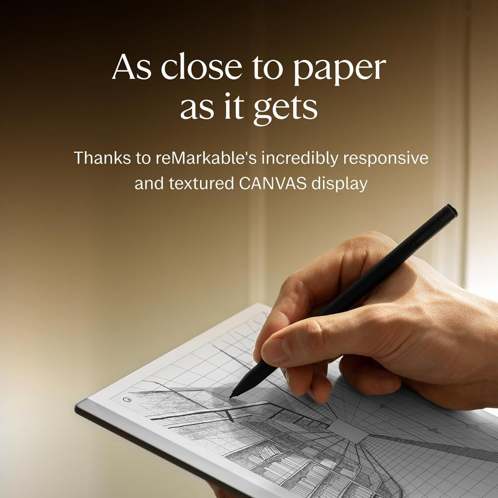 Pack de démarrage reMarkable – reMarkable 2 est la Tablette tactile graphique originale | Comprend une tablette graphique noire et blanche de 10,3 pouces, un marqueur et un stylet avec gomme intégrée
