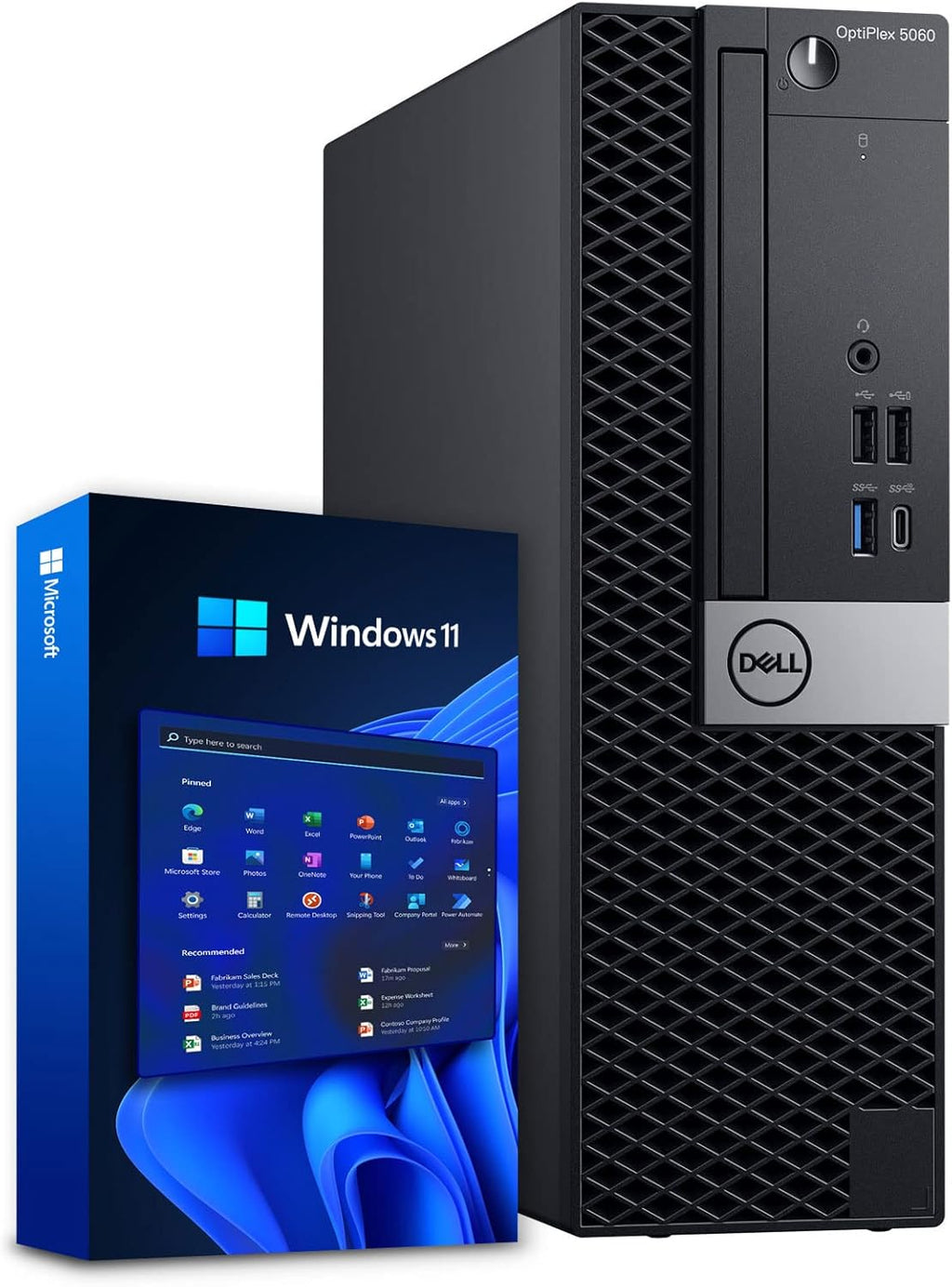 Ordinateur de bureau Dell OptiPlex 5060 sous Windows 11 | Processeur Intel Core i5-8500 six cœurs (4,3 GHz en mode Turbo) | 16 Go de RAM DDR4 | SSD de 500 Go + disque dur de 1 To | Wi-Fi + Bluetooth | PC pour un usage domestique ou le bureau…