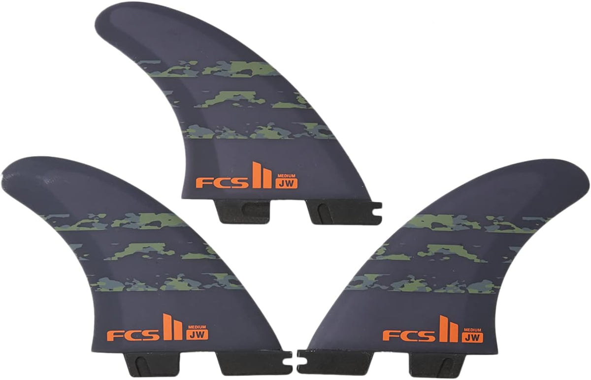 Ensemble de trois ailerons FCS II JW PC Medium 2024 - Moyen – Modèle pratique