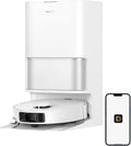 Aspirateur et laveur robot DREAME L40 Ultra Gen 2, aspiration de 25 000 Pa, brosse latérale extensible, station de nettoyage et de vidage automatique, commande vocale et application, blanc – Modèle pratique