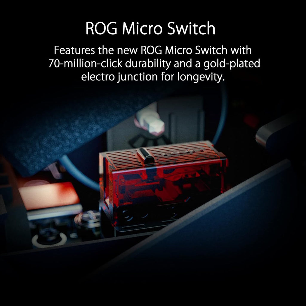 Souris gaming à connectivité sans fil ASUS ROG Spatha X – Design MMO/MOBA, 12 boutons programmables, pour droitier, 168 g, double mode (doté de connectivité filaire/2,4 GHz), 19 000 DPI, allant jusqu'à 67 h d'autonomie, station de charge magnétique…