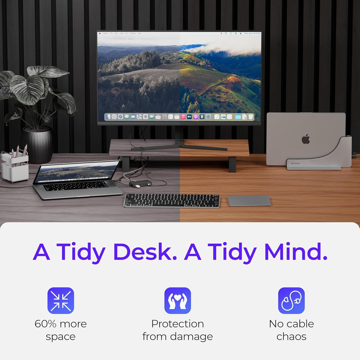 Station d'accueil pour MacBook Pro 14 pouces d'Apple - Connectez deux écrans grâce à deux ports Thunderbolt 4 et USB-C - Hub de station d'accueil pour MacBook Pro 14 pouces (M1 M2 M3 M4 Base/Pro/Max M5 2021-2025)