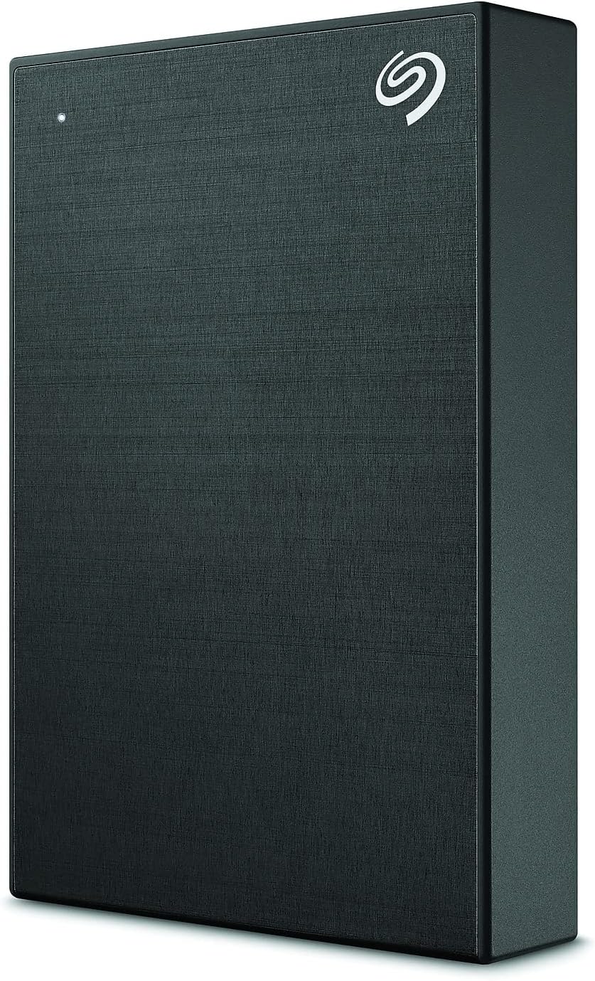 Disque dur externe compact portable Seagate One Touch, 4 To, cryptage matériel activé par mot de passe, compatible PC, ordinateur compact portable et Mac, USB 3.0, noir (STKZ4000400)