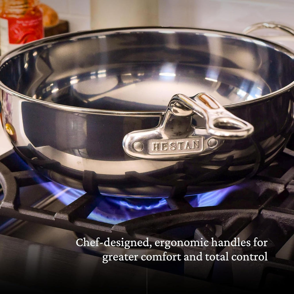 Hestan - Collection NanoBond - Poêle tout-en-un en titane, compatible doté de les plaques à induction, 3,5 litres