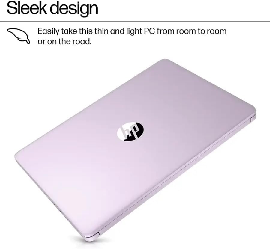 Ordinateur compact portable professionnel HP Stream 14 pour étudiants, Microsoft Office 365, Copilot AI, 4 Go de RAM, 128 Go de stockage UFS, 1 To de stockage cloud, processeur Intel N150 (quadricœur), coloris Miel Lavande, Windows 11 Famille avec