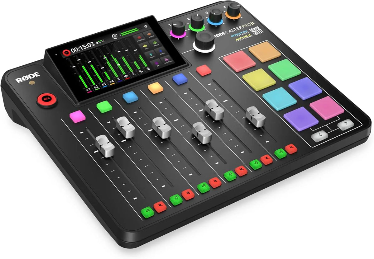 Solution de production tout-en-un pour le podcasting, le streaming, la production musicale et la création de contenu, Noir (RCP II/Noir) – Modèle pratique